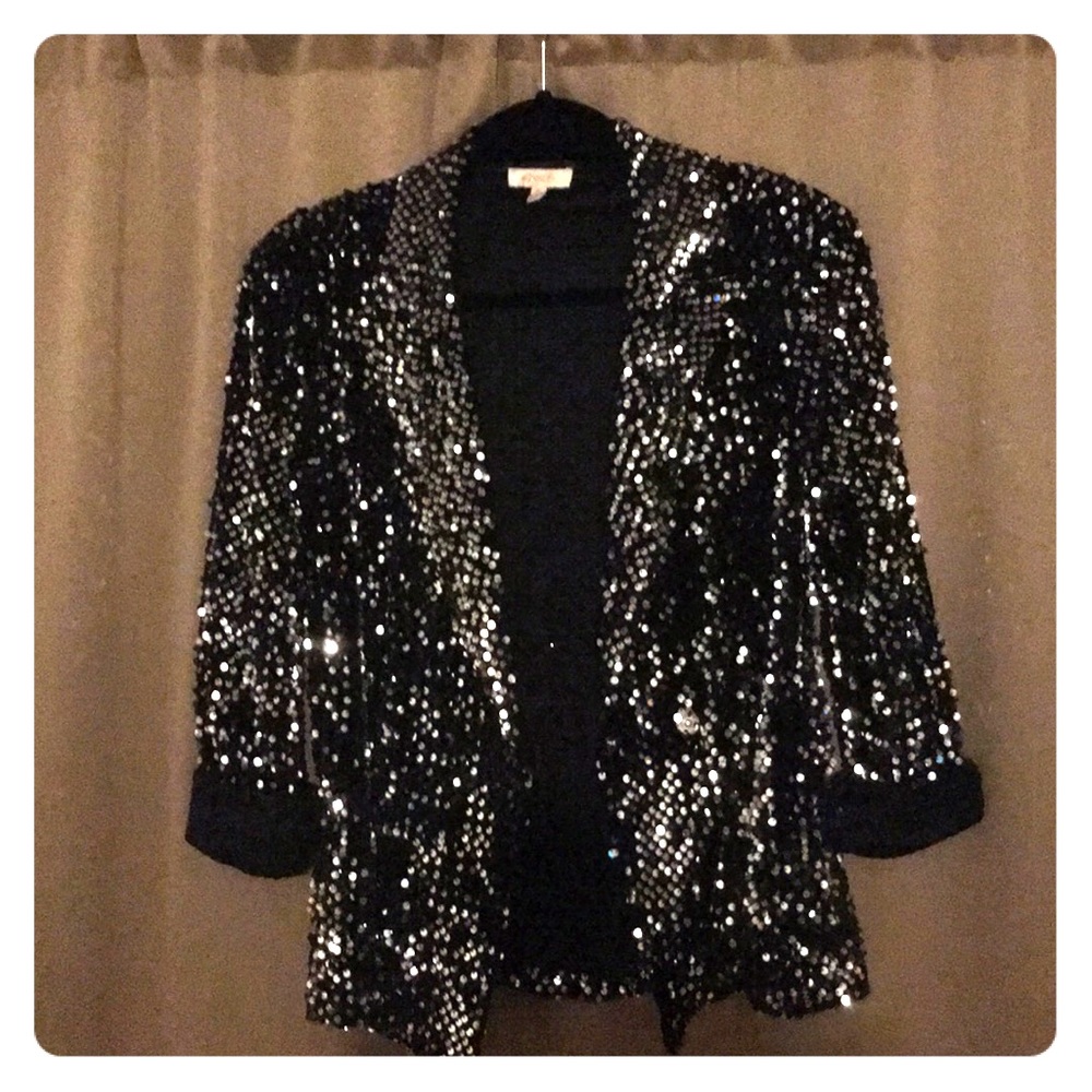 Silver embroidered jacket